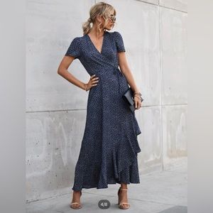 Floral Maxi wrap dress